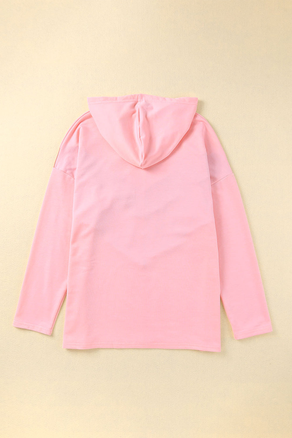 Top con capucha de chevrón color topo talla grande