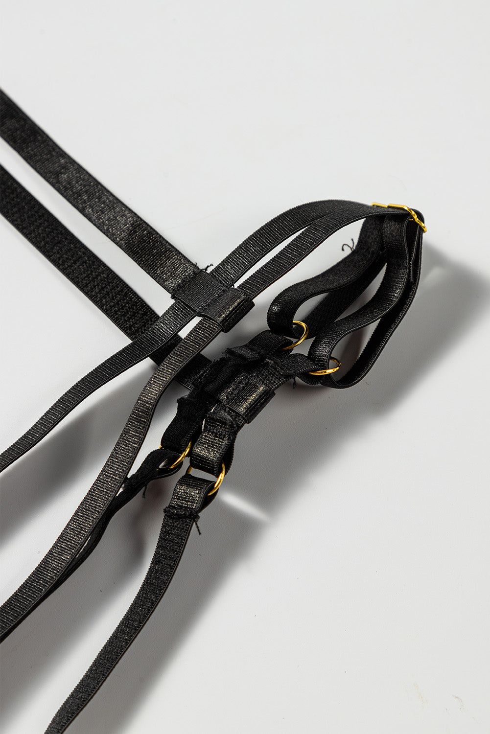 3 piezas set de lencería de malla de encaje con liguero de plumas 