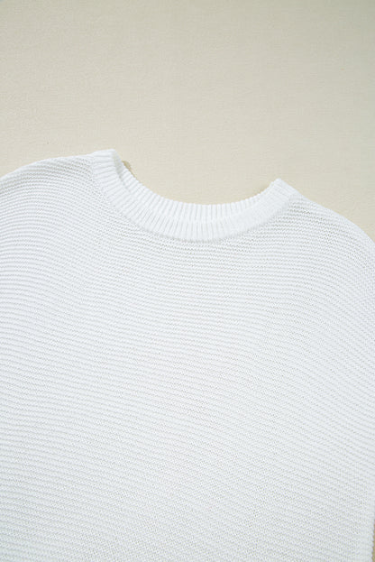 Pull-over Jet Stream uni avec fentes latérales