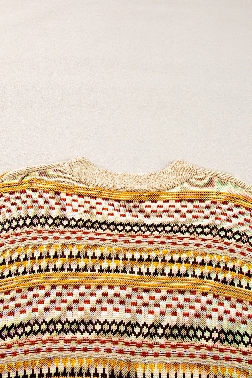 Cardigan court boutonné à col en V kaki