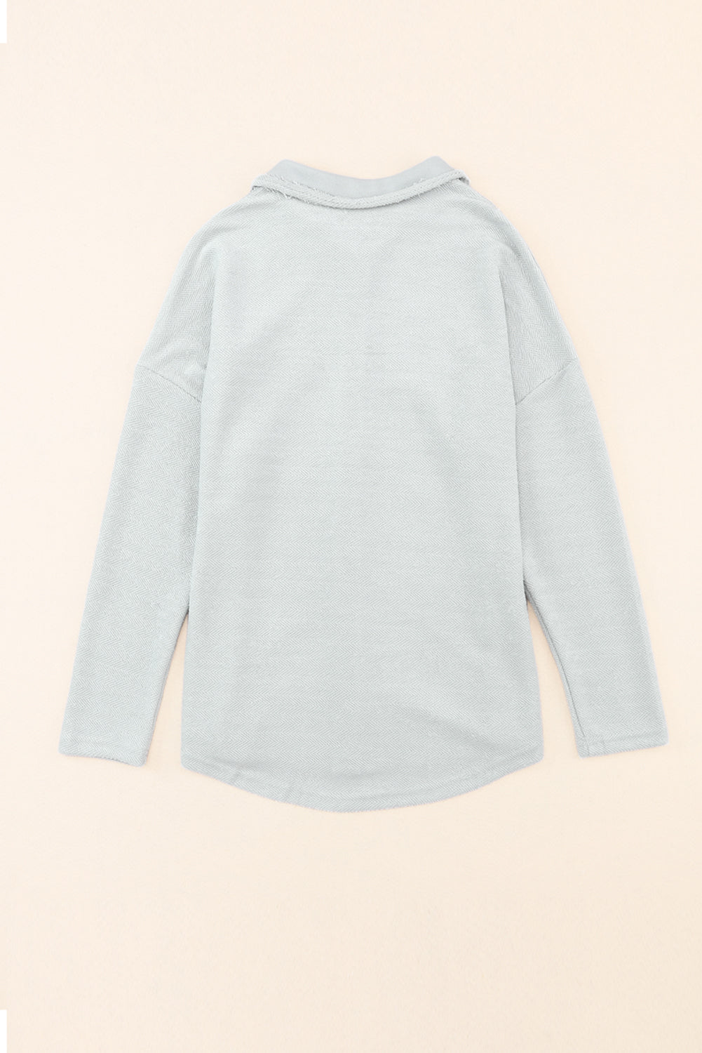 Black Contrast Flap Pockets Relaxed Shacket