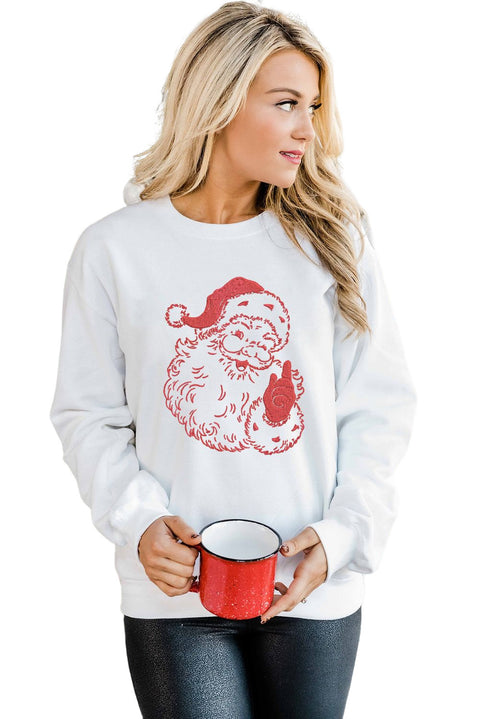 Father Christmas Embroidered Sweatshirt