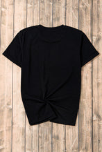 Black Sequin Crawfish Graphic Western Fashion T Shirt