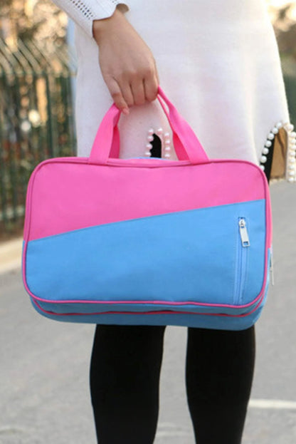 Sac de yoga portable à poches zippées et blocs de couleurs Bonbon