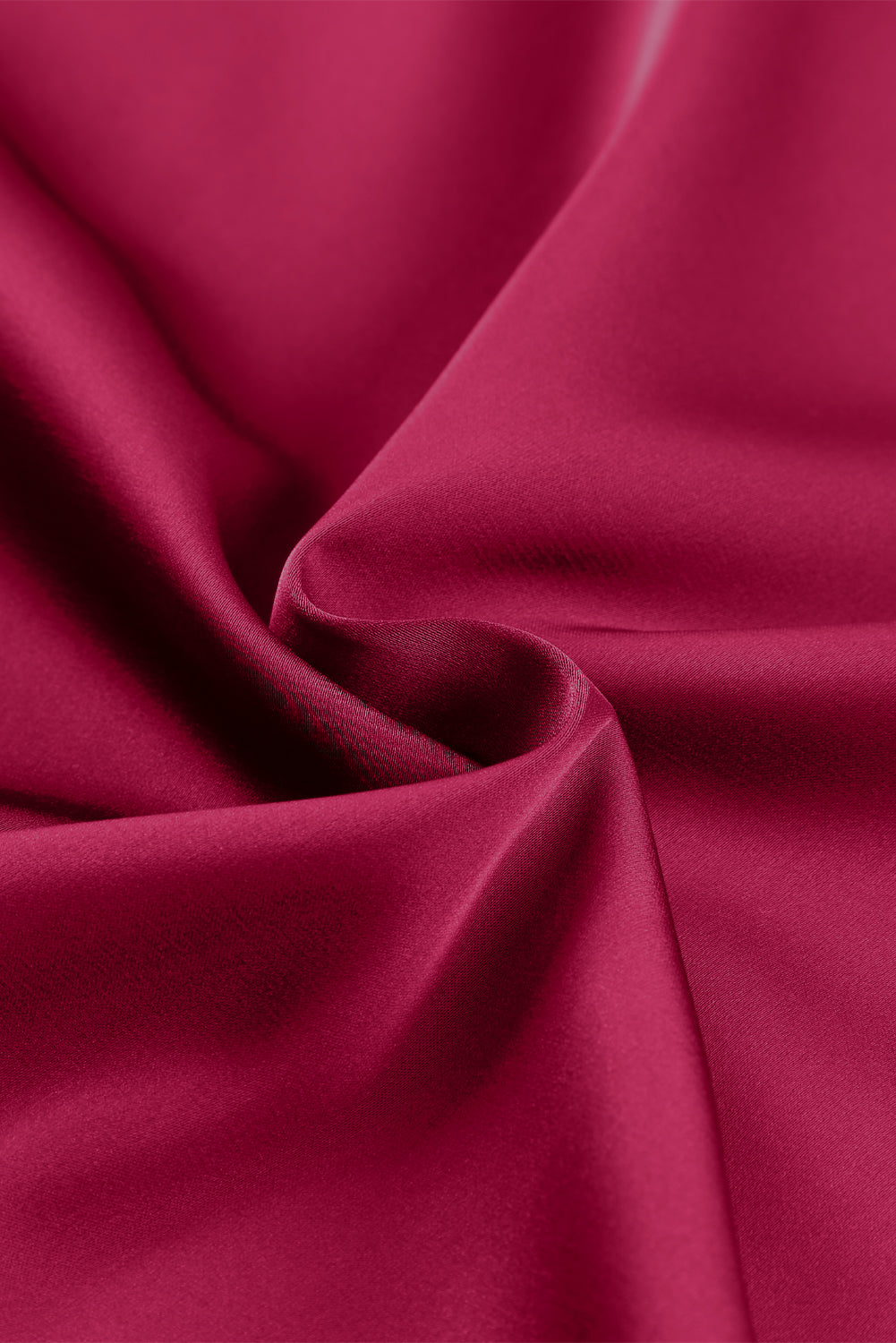 Ruched Puff Short Sleeve Satin Blouse