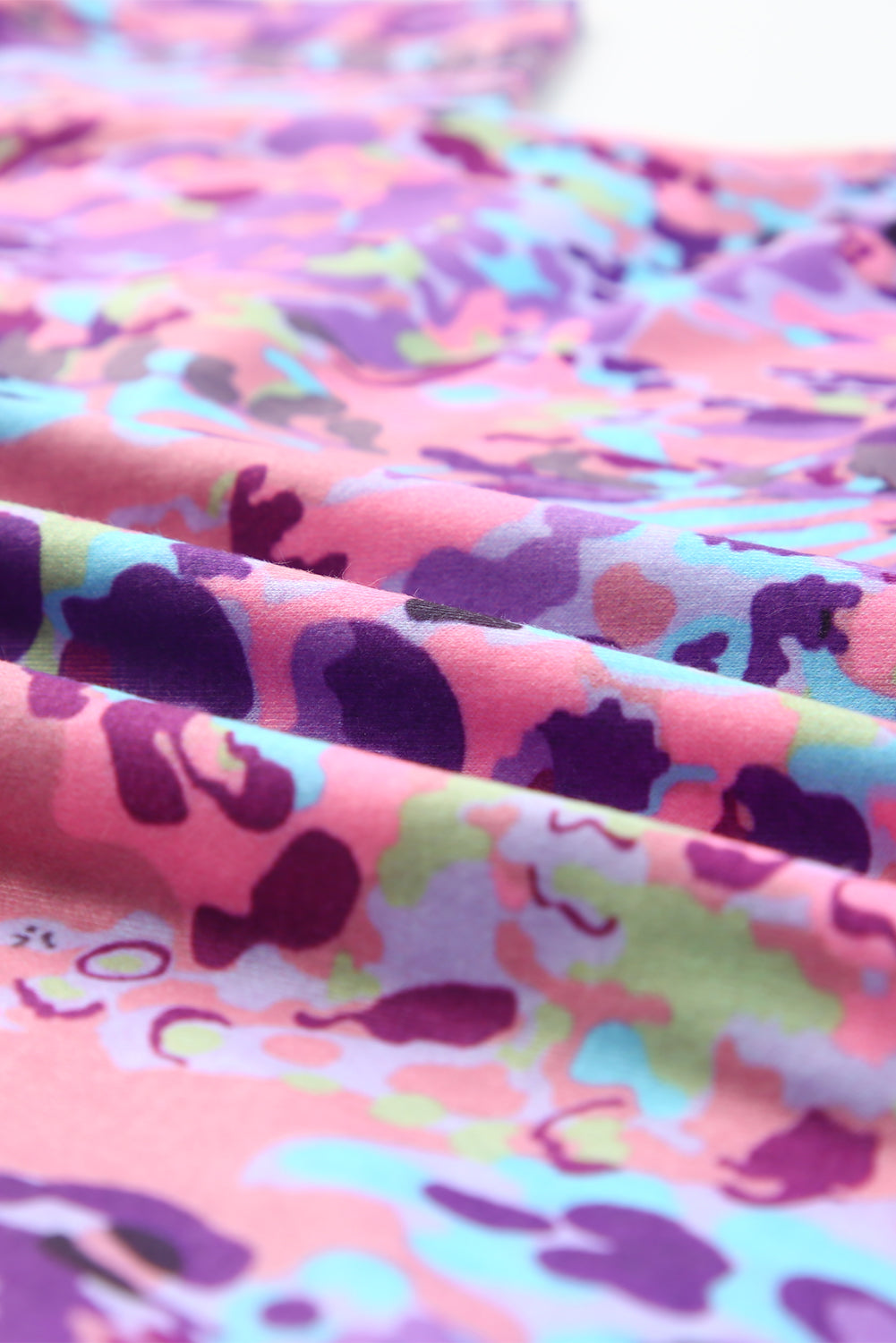 Blusa con hombros descubiertos y estampado floral de lavanda multicolor