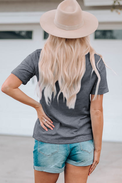Gray YALL Western Boots Printed Tee