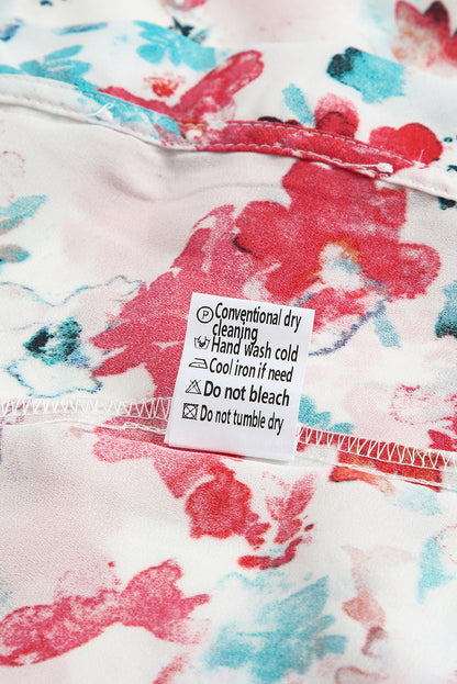 Chemisier à smocks fleuri Cakewalk