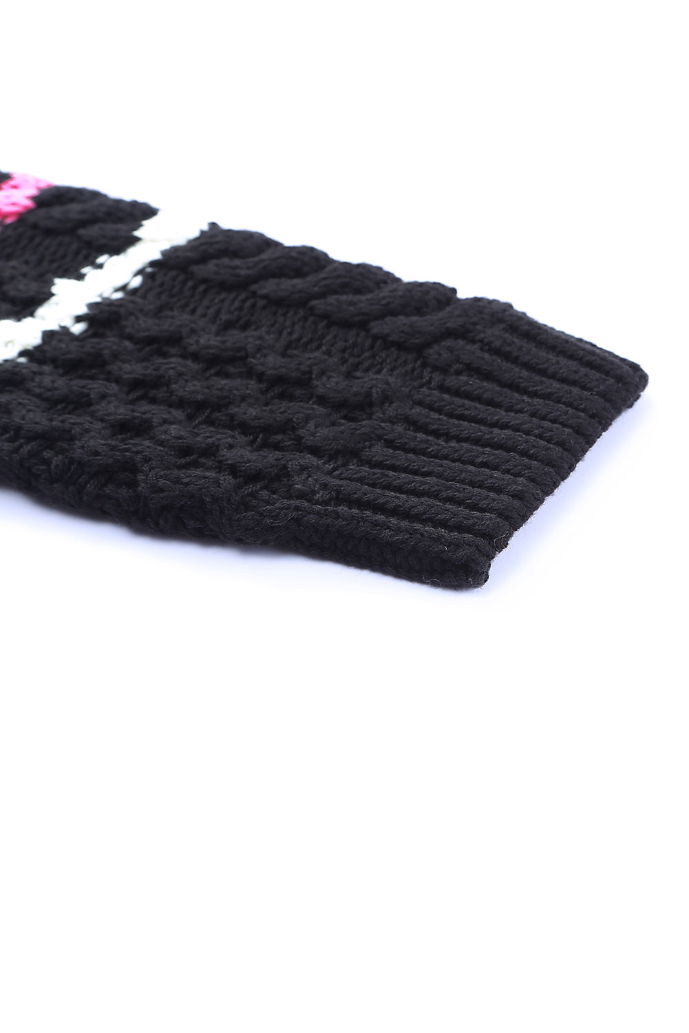 Suéter tipo jersey de punto texturizado con bloques de color a rayas 