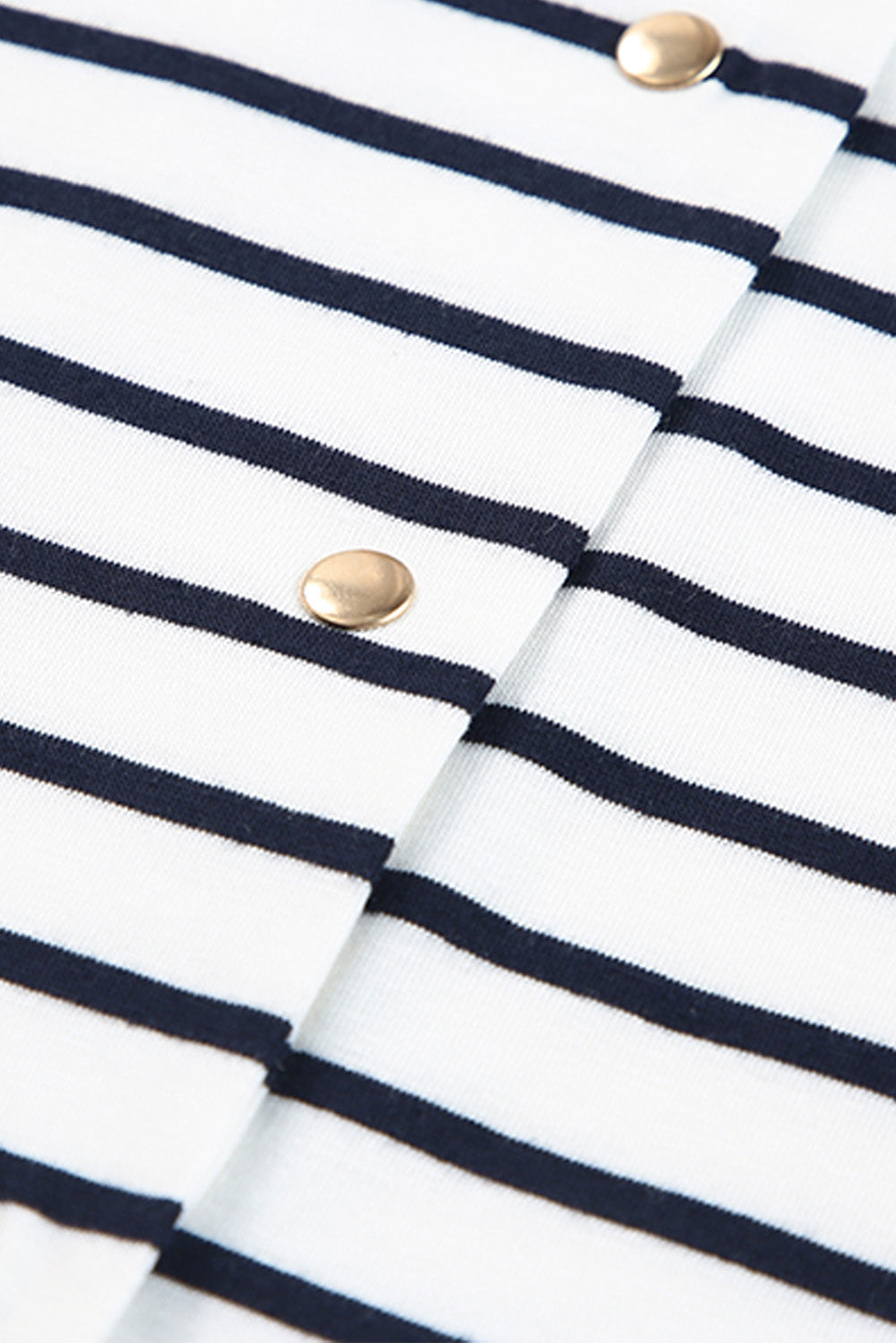 Haut à manches longues boutonné à volants et imprimé rayé