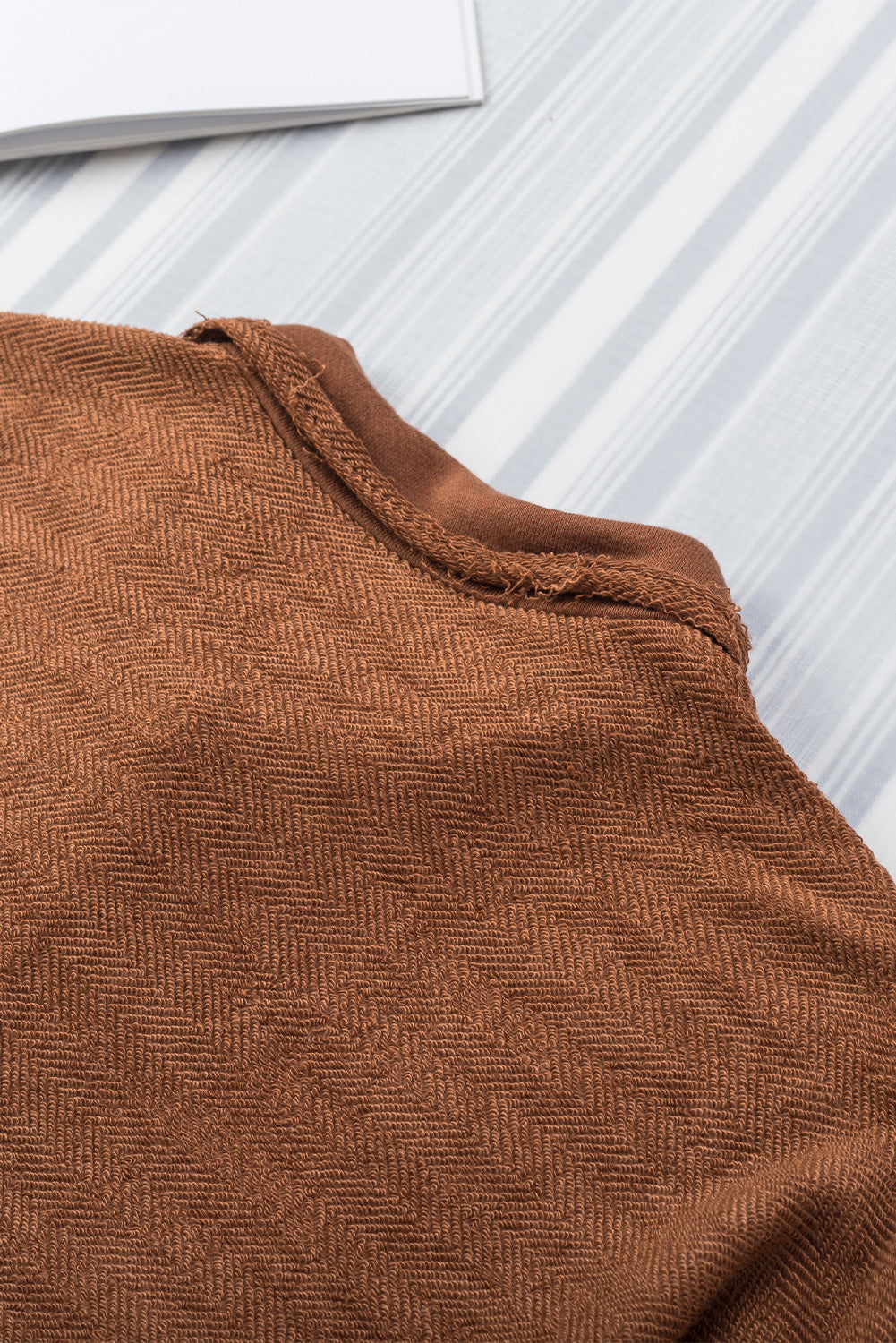 Black Contrast Flap Pockets Relaxed Shacket