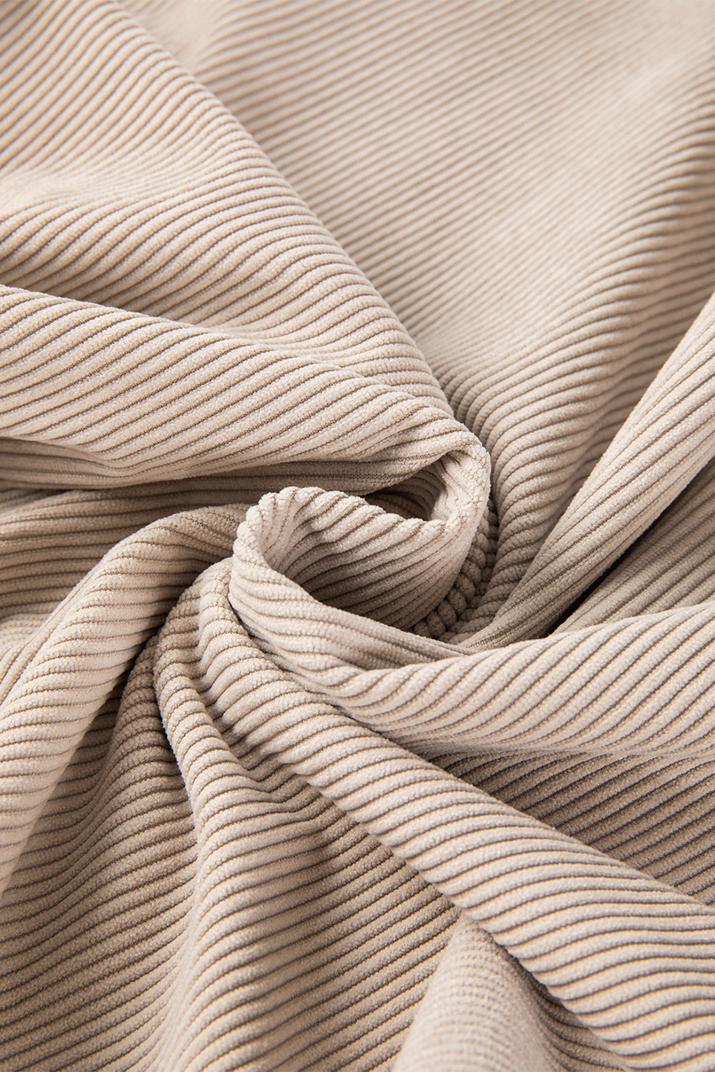 Sweat-shirt oversize en velours côtelé gris fumé