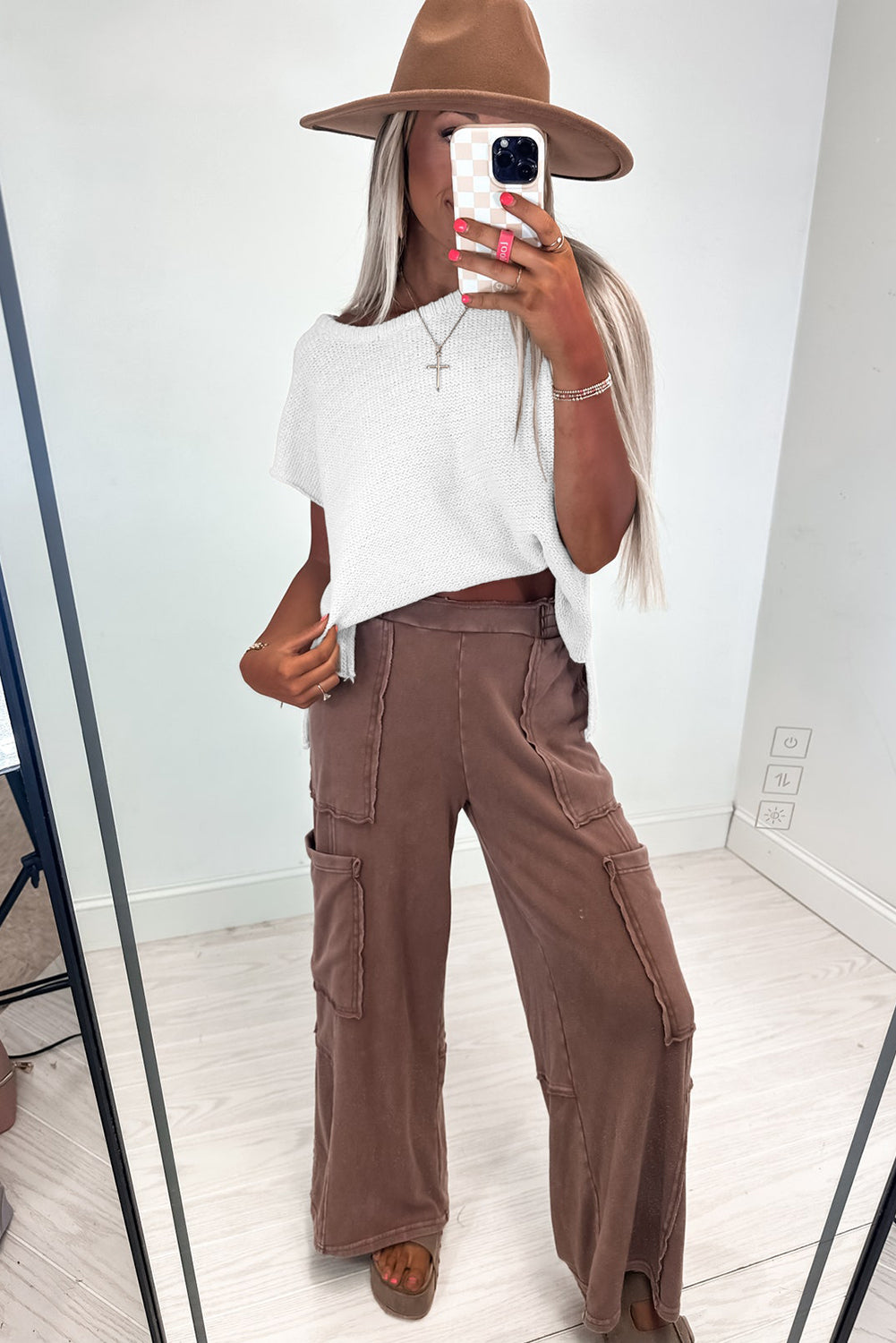 Pull-over Jet Stream uni avec fentes latérales