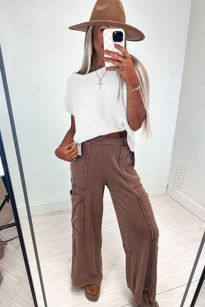 Pull-over Jet Stream uni avec fentes latérales