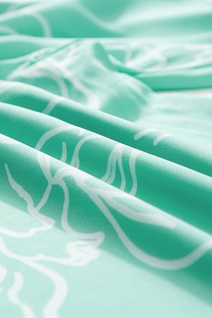 Salopette large à imprimé Moonlight Jade