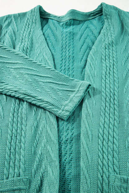 Cardigan ouvert à texture unie Canton avec poche