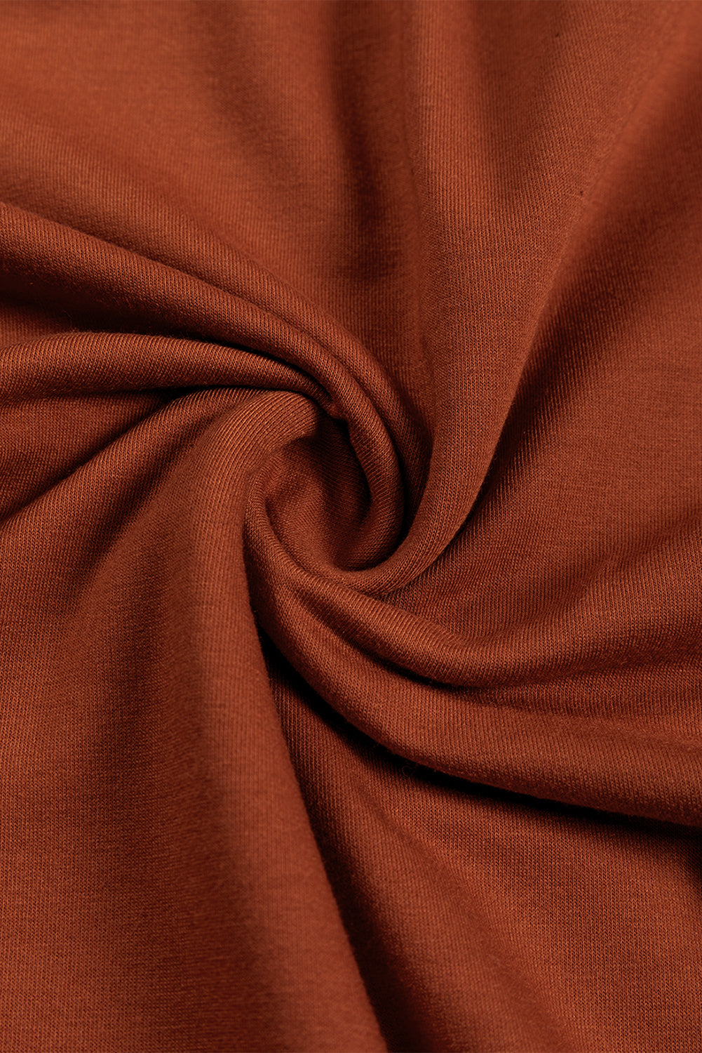 Sweat à capuche surdimensionné marron à col en V et poche kangourou