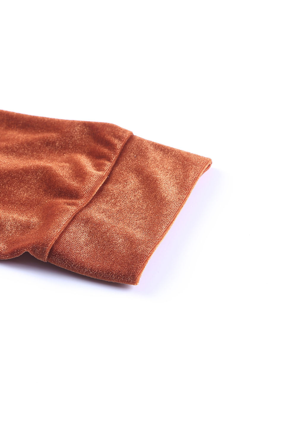 Abrigo retro de terciopelo con bolsillo de manga larga 