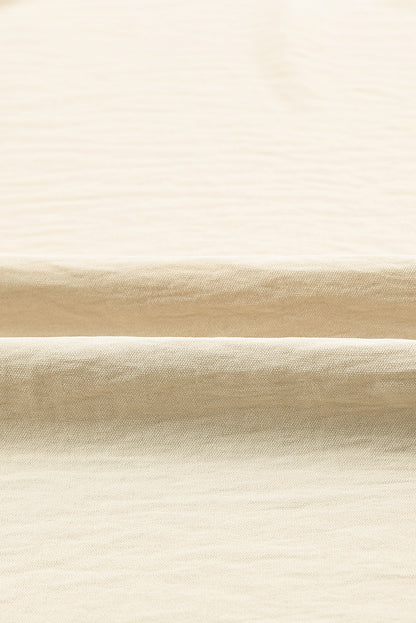 Top tipo cambio de muñeca fruncido