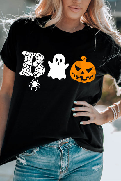 T-shirt à manches courtes avec imprimé graphique « It's Spooky Season »
