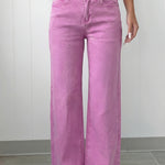 Bonbon 2-Button High Waist Flared Bottom Jeans