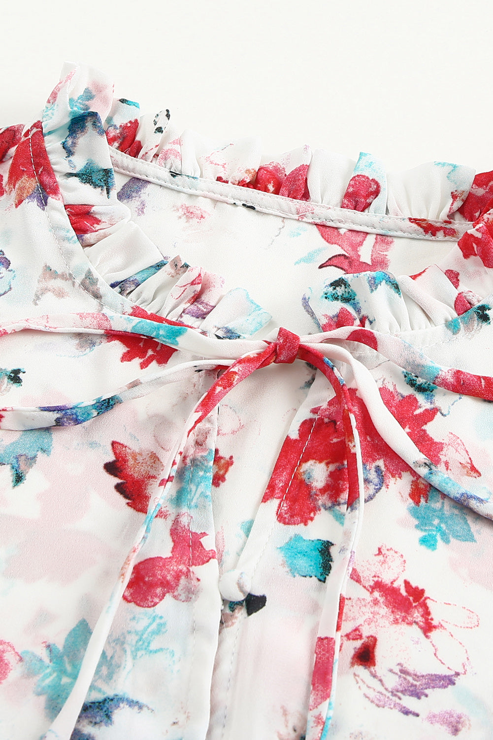 Chemisier à smocks fleuri Cakewalk