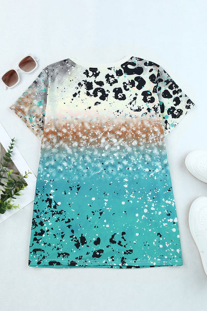 Just PRAY Camiseta con estampado de mezcla de moda occidental