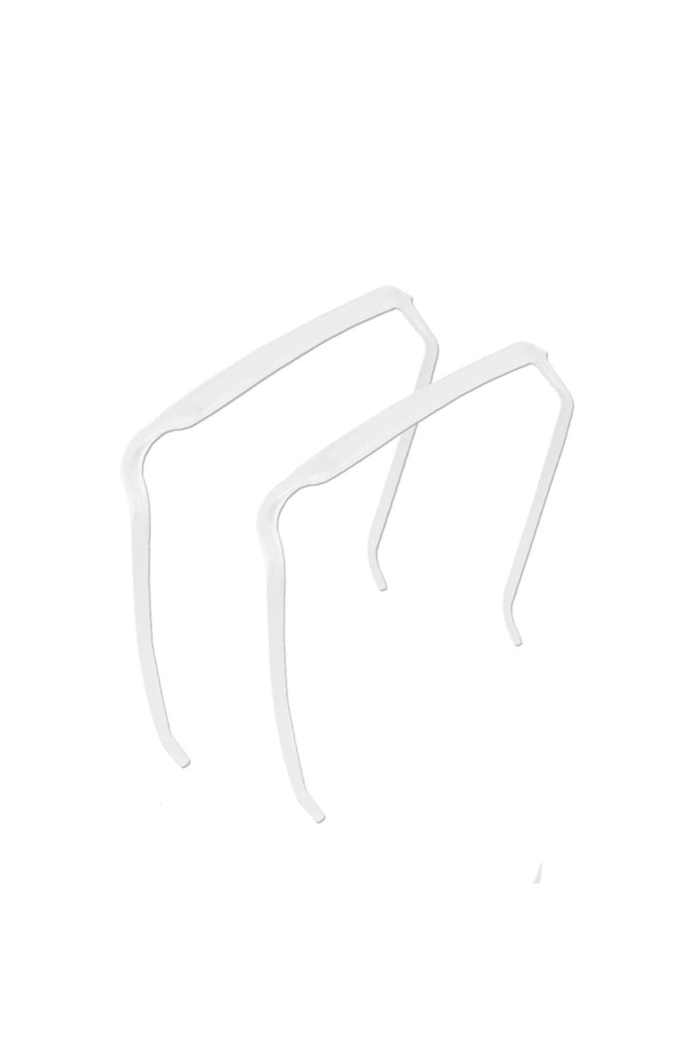 Silvery Thick Hair Squared Plastic Hair Hoop