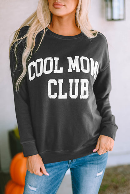 Sweat-shirt à épaules tombantes COOL MOMS CLUB