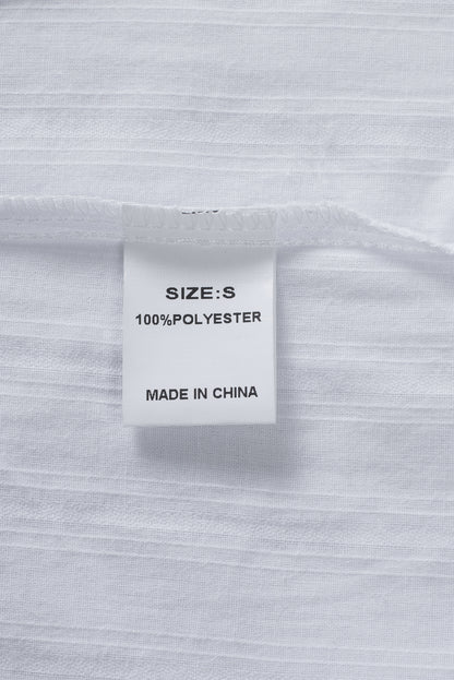 Camisa con botones texturizados y bolsillos