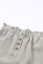Linen Mix Paper Bag Shorts