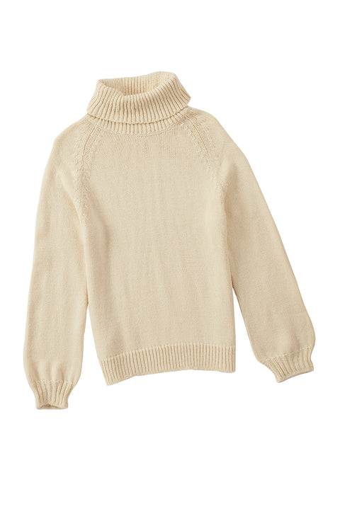 Ribbed Detail Turtleneck Sweater