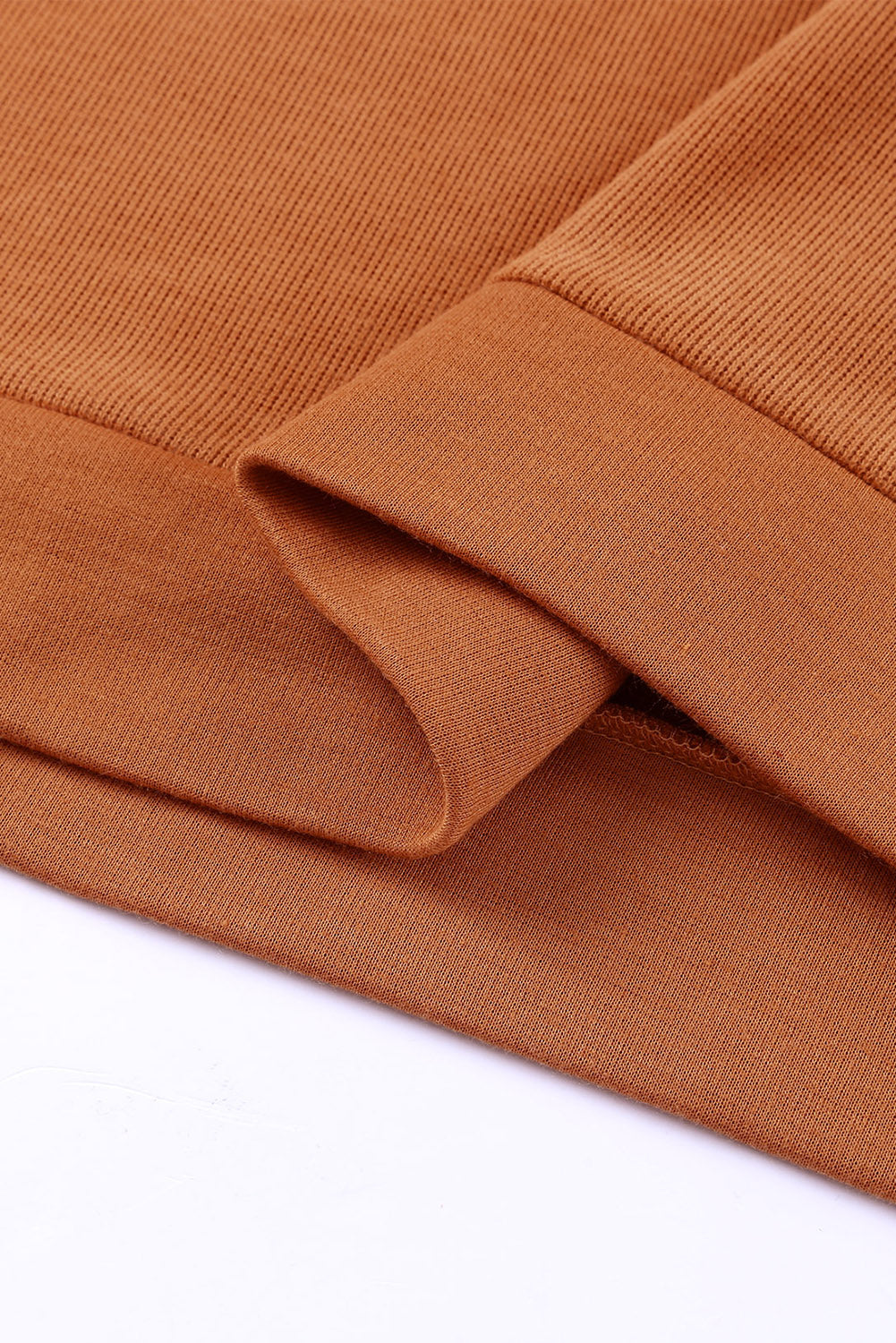 Sweat à capuche décontracté à boutons et bordures patchwork unies 