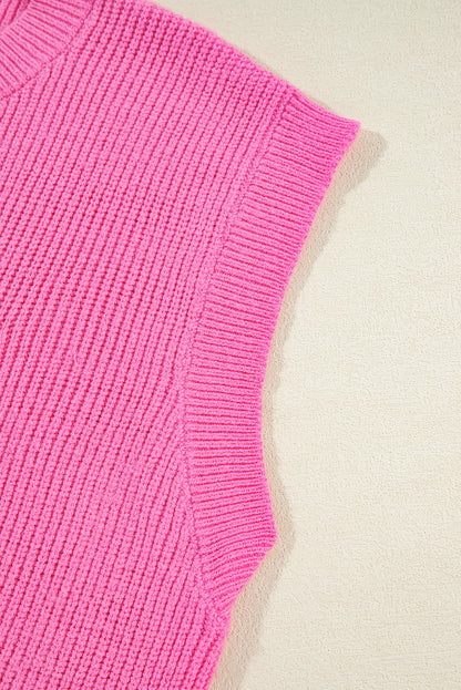 Gilet tricoté scintillant avec drapeau américain Bonbon