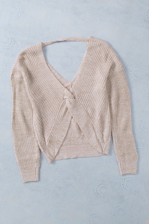 Heather Knit Pullover Sweater