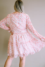 Frilled Tiered Floral Plus Size Dress