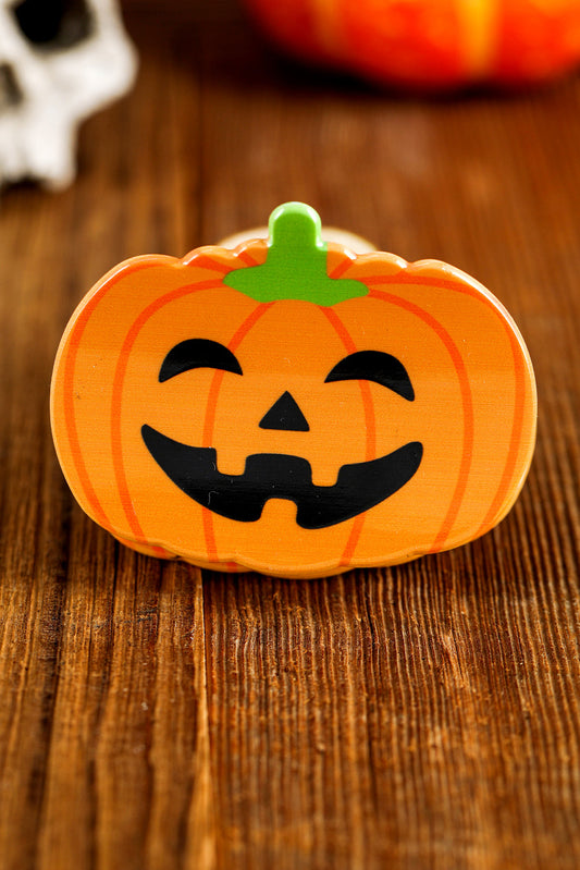 Pince à cheveux orange en forme de citrouille d'Halloween