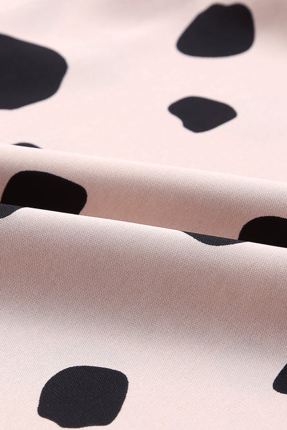 Chemisier oversize à manches bouffantes et poignets à volants boutonnés