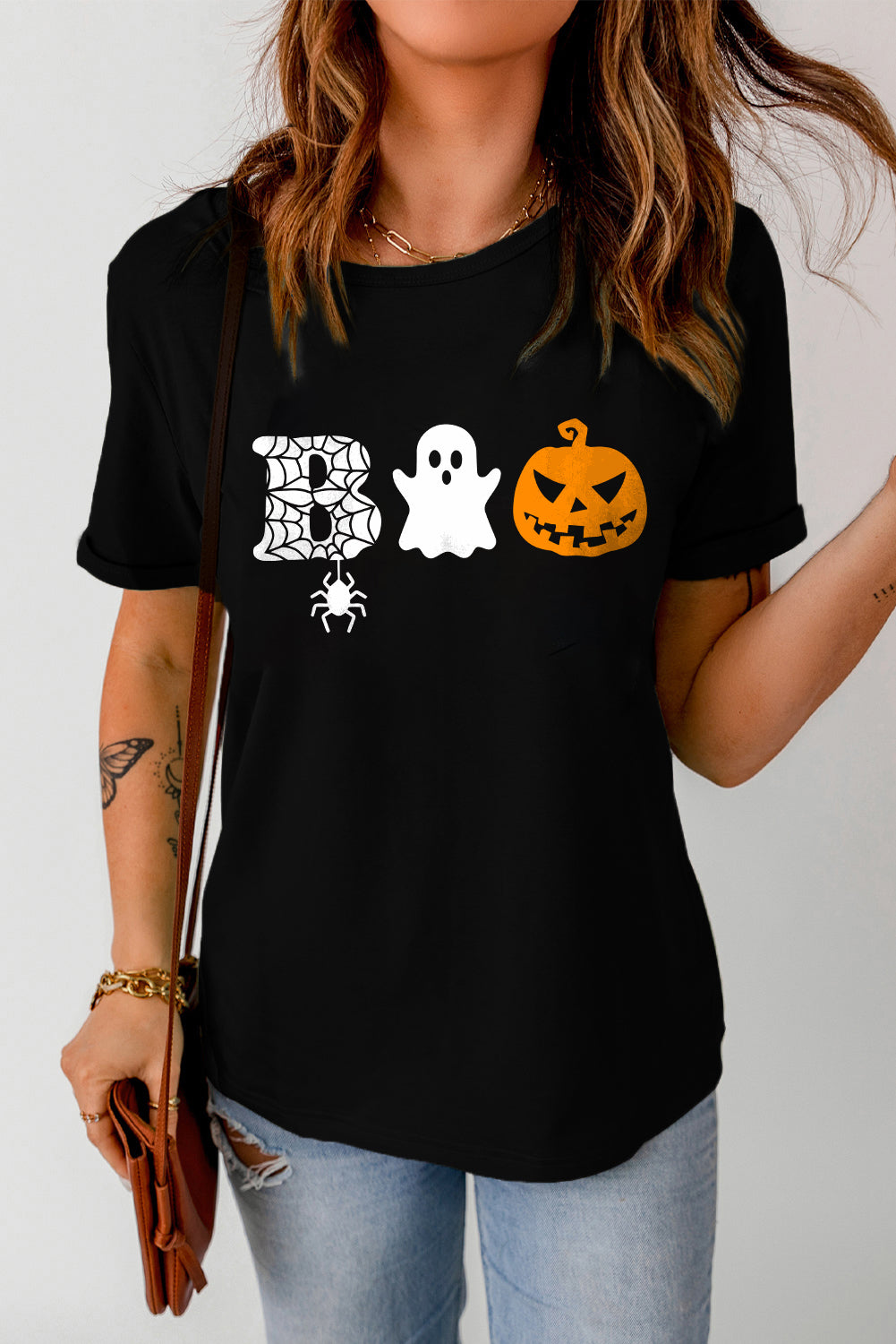 T-shirt à manches courtes avec imprimé graphique « It's Spooky Season »