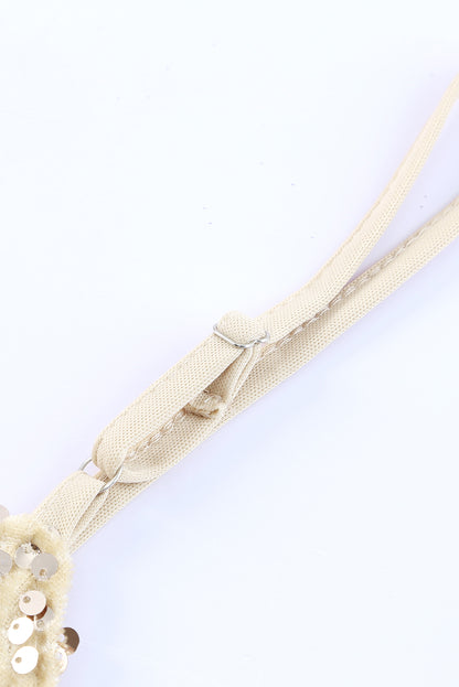 Débardeur à bretelles réglables à paillettes 