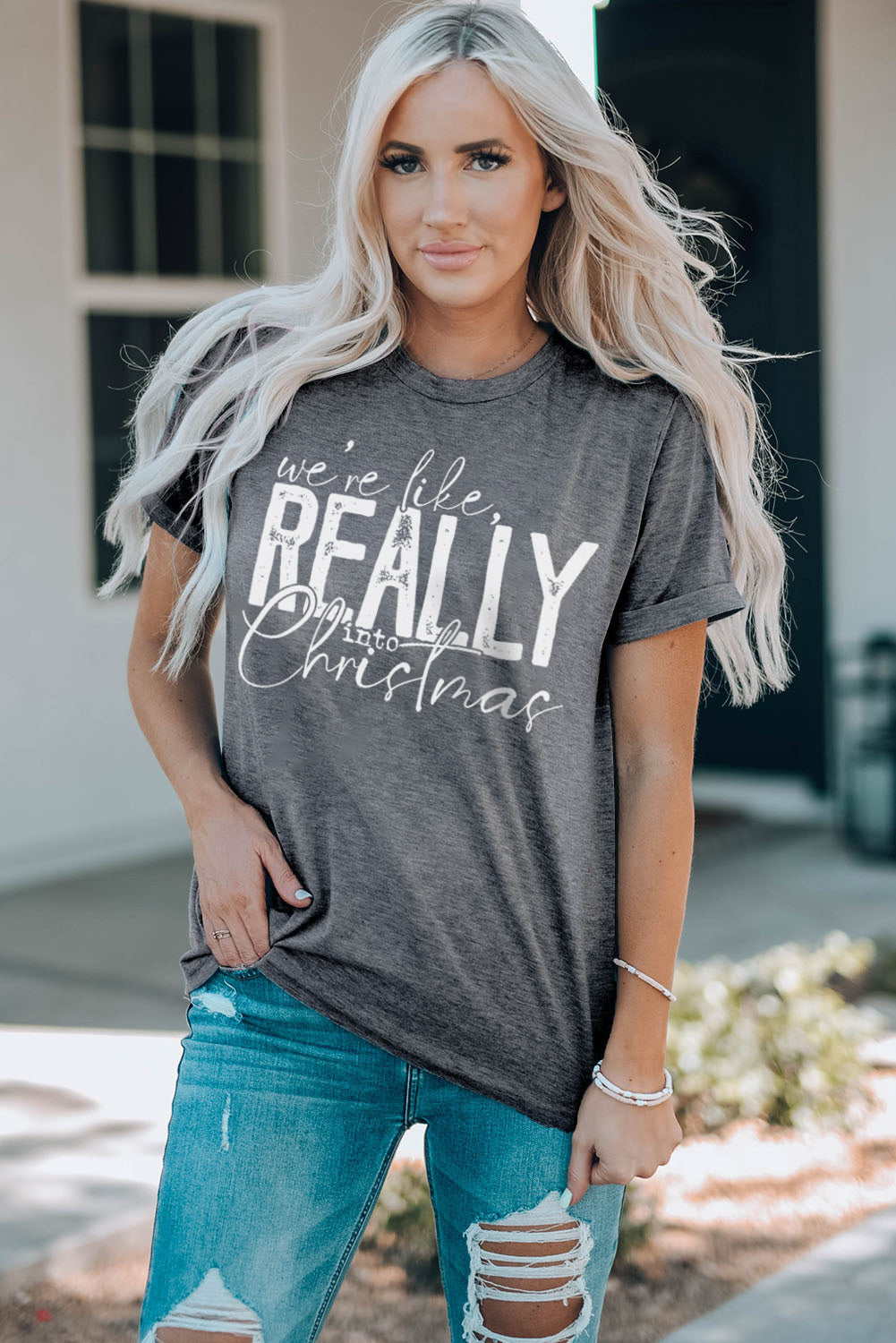 T-shirt à manches courtes avec imprimé floral et motif dinde