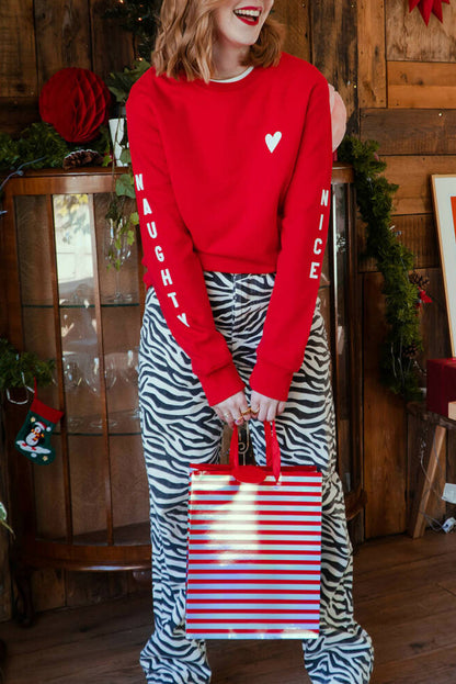 Sweat-shirt brodé Père Noël