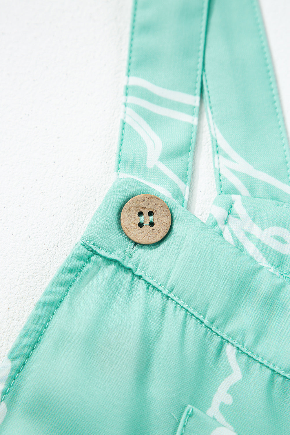 Salopette large à imprimé Moonlight Jade