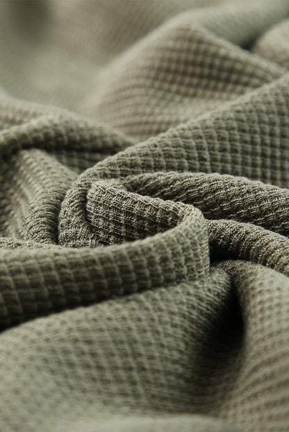 Mono casual texturizado sin mangas con cuello en V y bolsillos