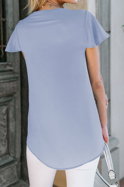 V Neck Short Sleeve Tee
