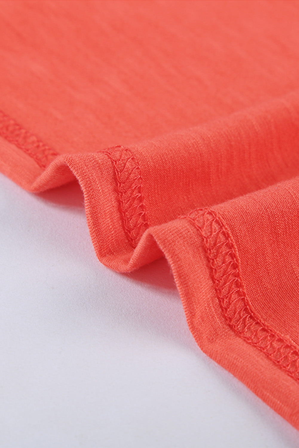 Distressed Crew Neck Leaves Pattern T-shirt