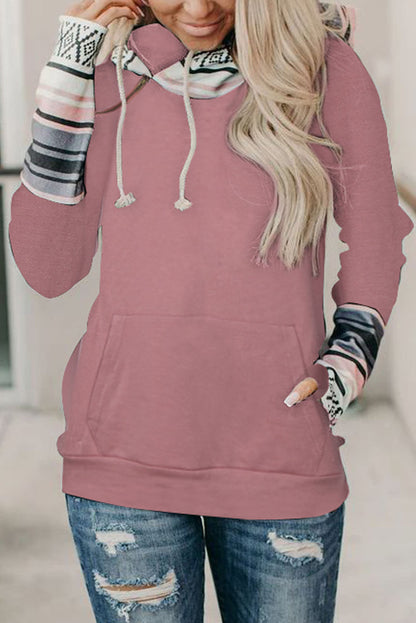 Sweat à capuche avec trou pour le pouce Double Hoods