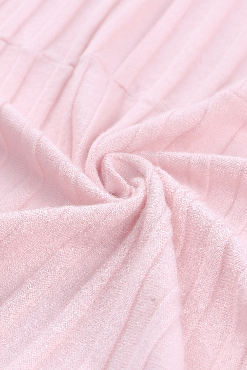 Cárdigan de punto acanalado con frente abierto 