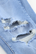 Medium Wash Distressed Skinny Ankle Jeans