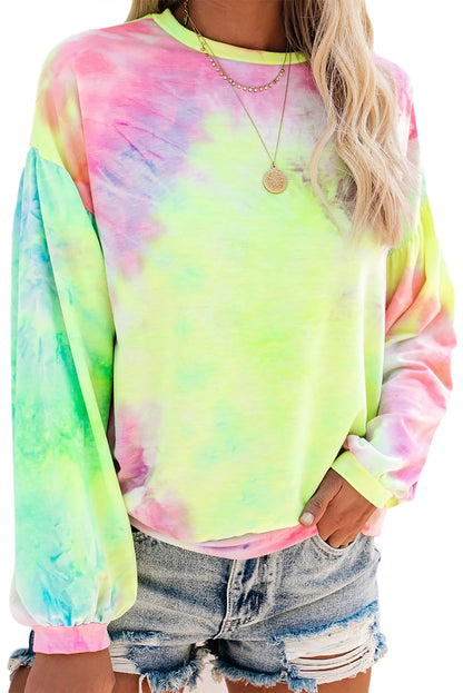 Sweat-shirt en tricot tie-dye 